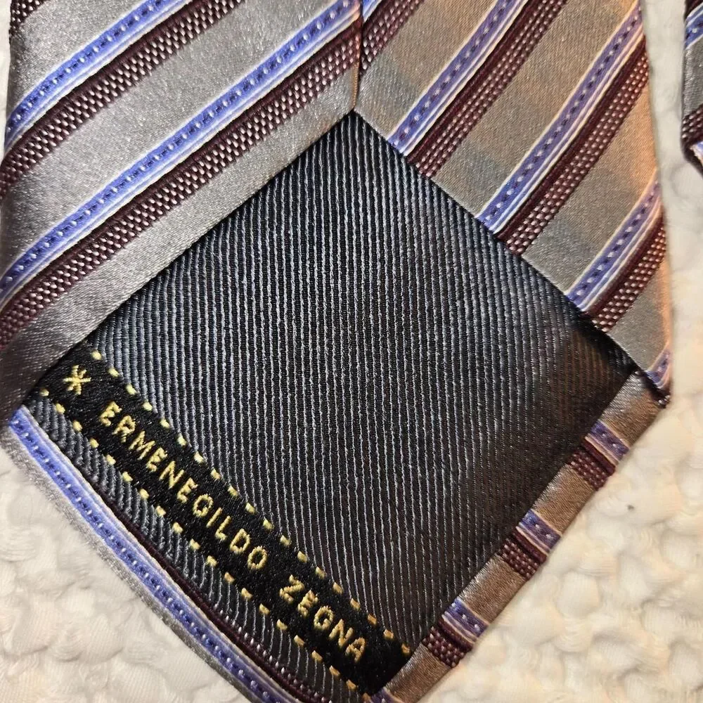 Ermenegildo-zegna Men's Silver Scarf-wraps